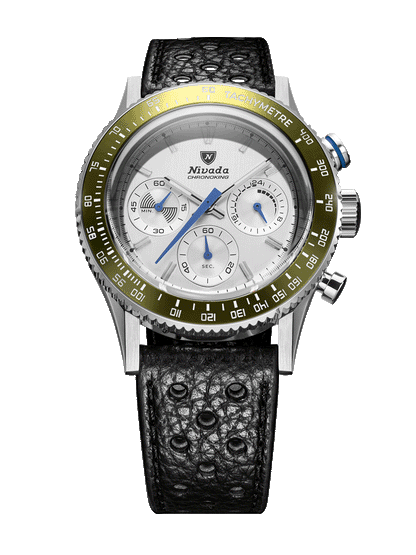 Chronoking Mecaquartz Racing Grey - Black Racing Strap