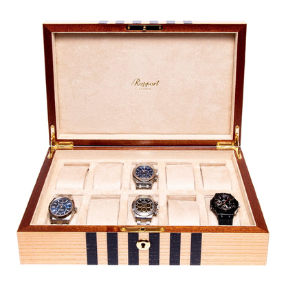 Labyrinth 10 Watch Collector Box - Beige