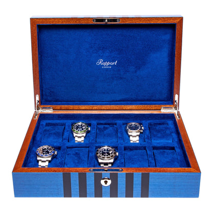 Labyrinth 10 Watch Collector Box - Blue