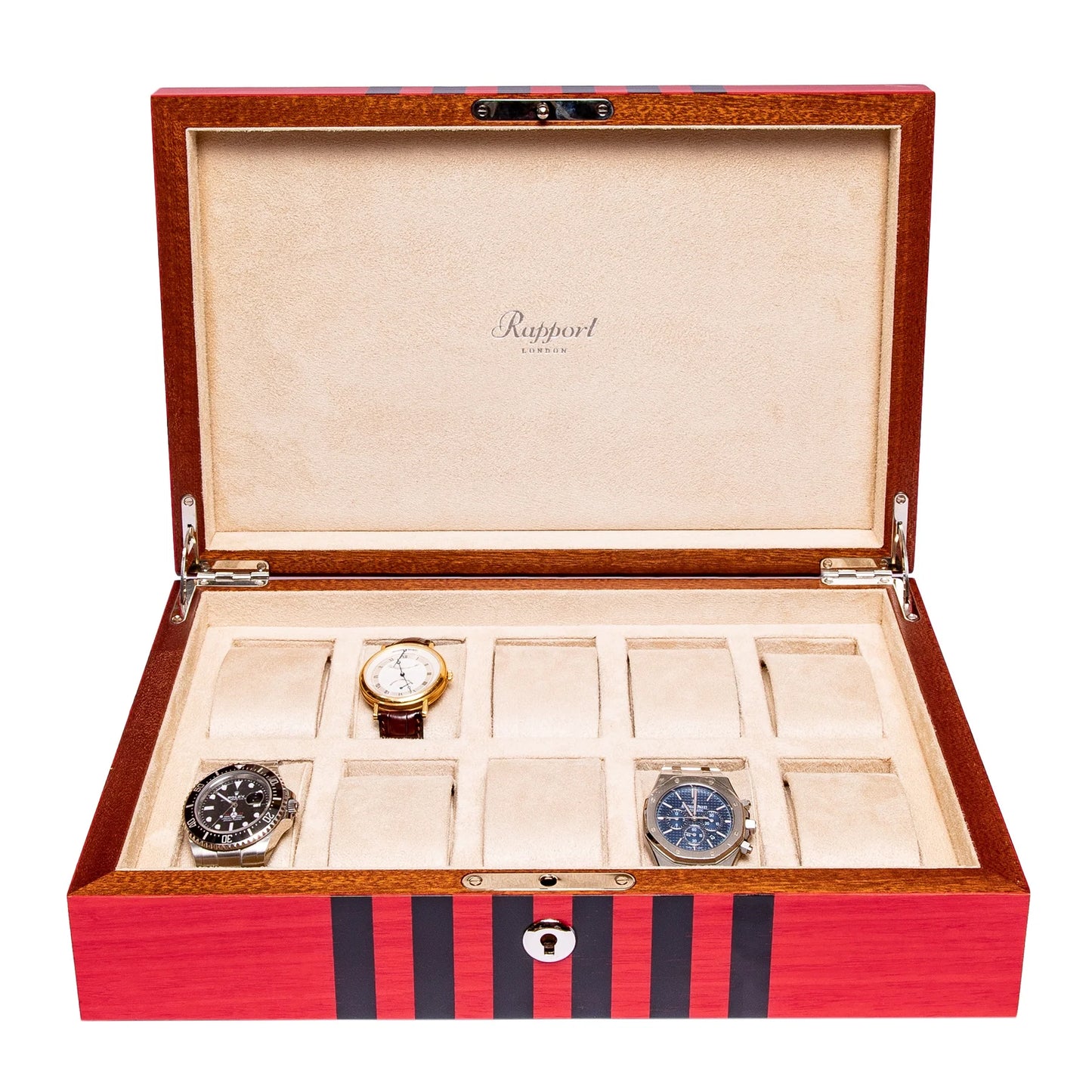 Labyrinth 10 Watch Collector Box - Red
