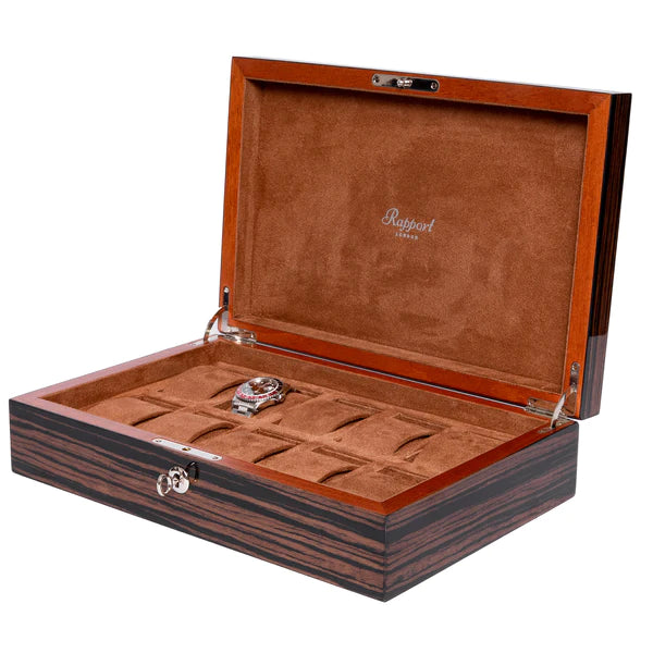 Heritage 10 Watch Collector Box - Macassar