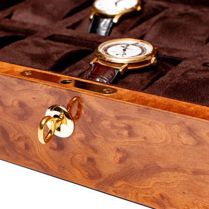 Heritage 10 Watch Collector Box - Burr Walnut