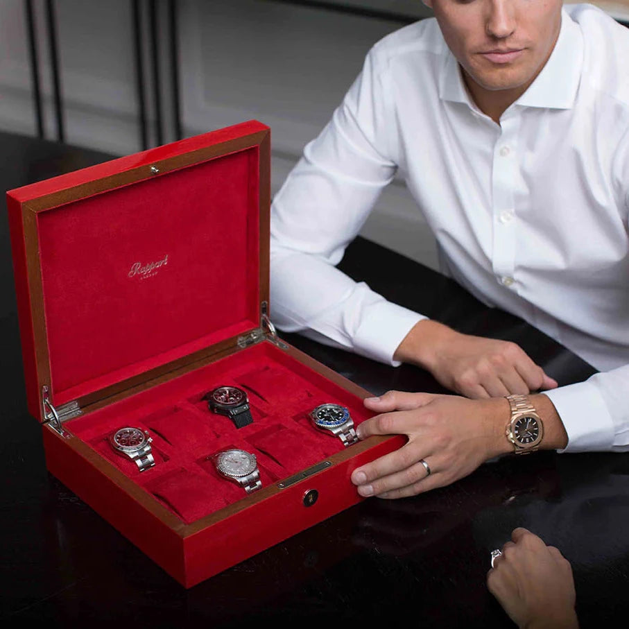 Heritage 8 Watch Collector Box - Red