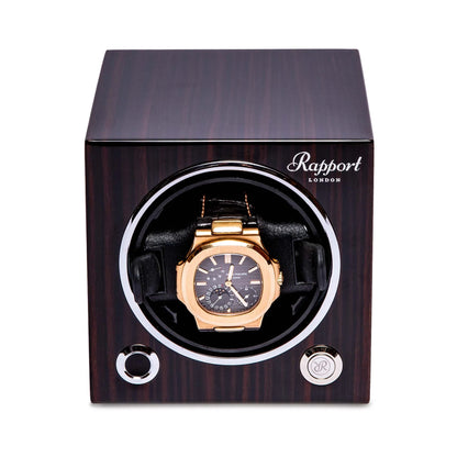 EVO Cube Watch Winder Digital Macassar by Rapport London