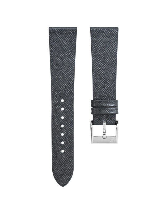 Grey Saffiano Signature Strap