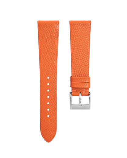 Orange Saffiano Signature Strap