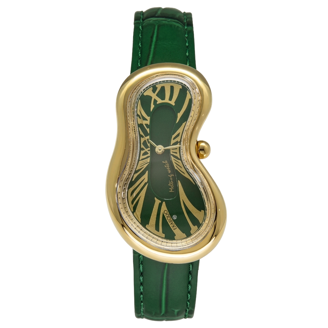 Melting Watch - Gold Green