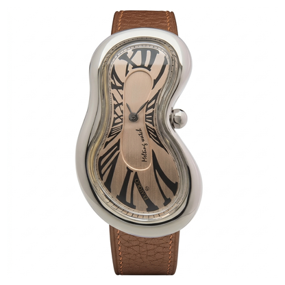 Melting Watch - Silver Rose Gold Dial