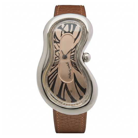 Melting Watch - Silver Rose Gold Dial
