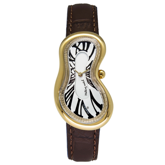Melting Watch - Gold White