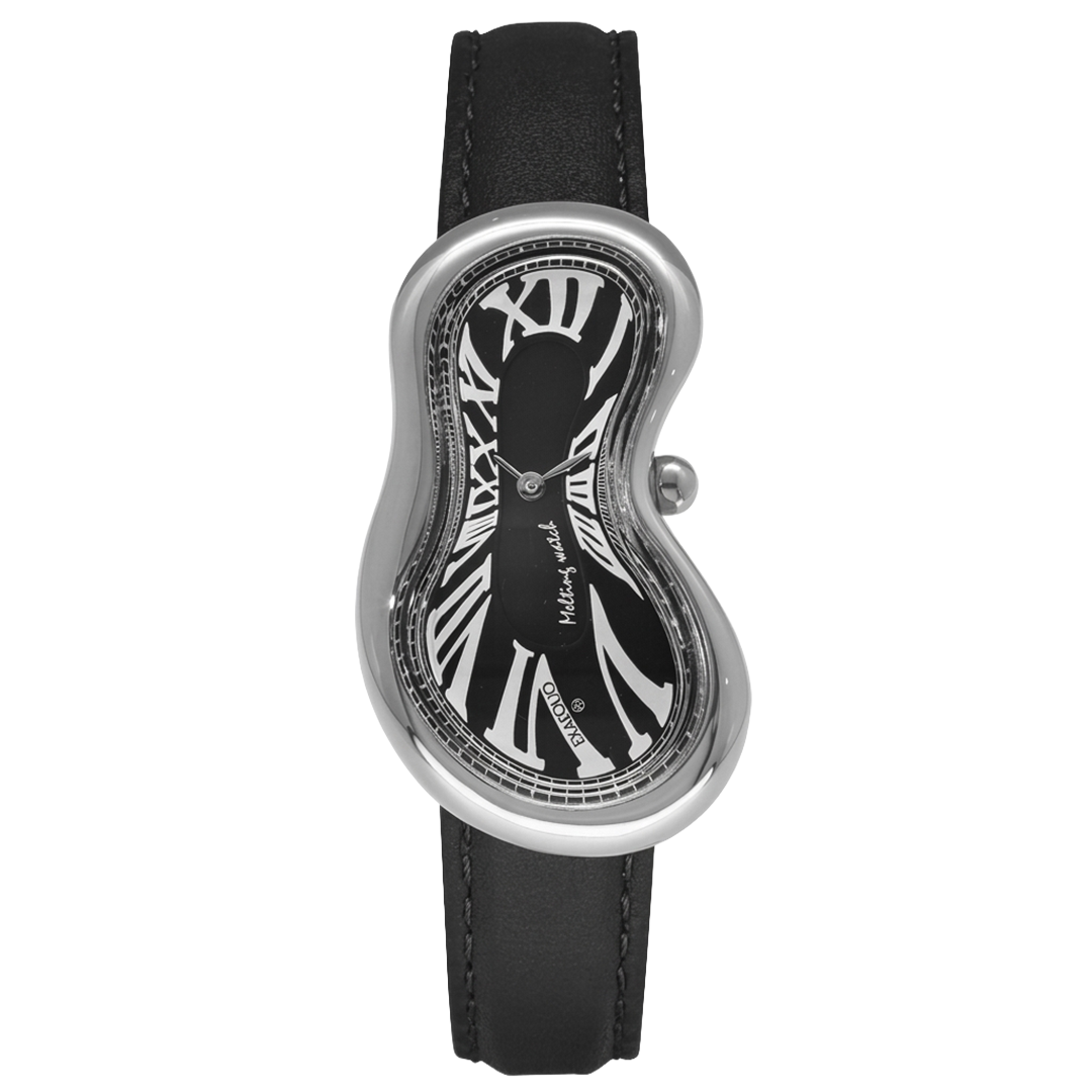 Melting Watch - Silver Black
