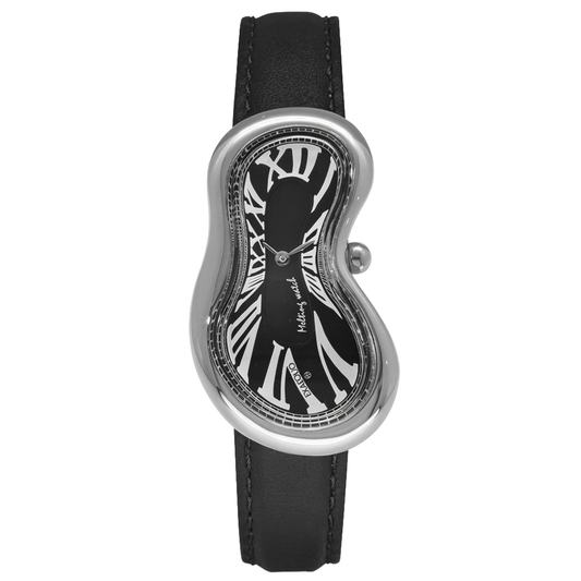 Melting Watch - Silver Black