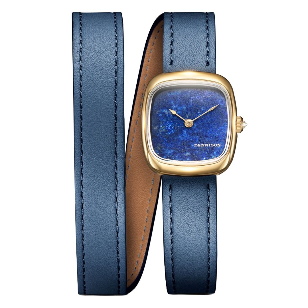 Mini Lapis Lazuli In Gold