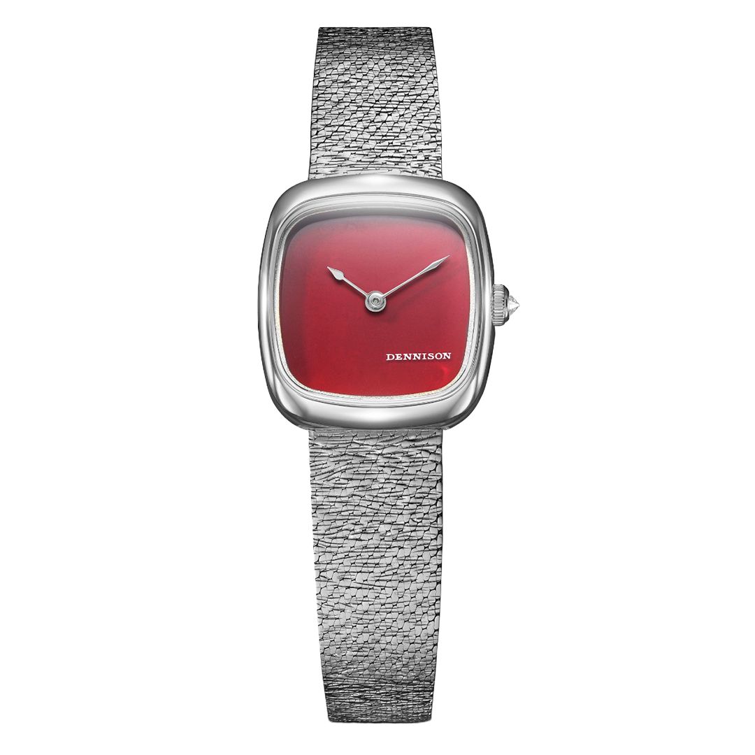Mini Red Jasper In Steel