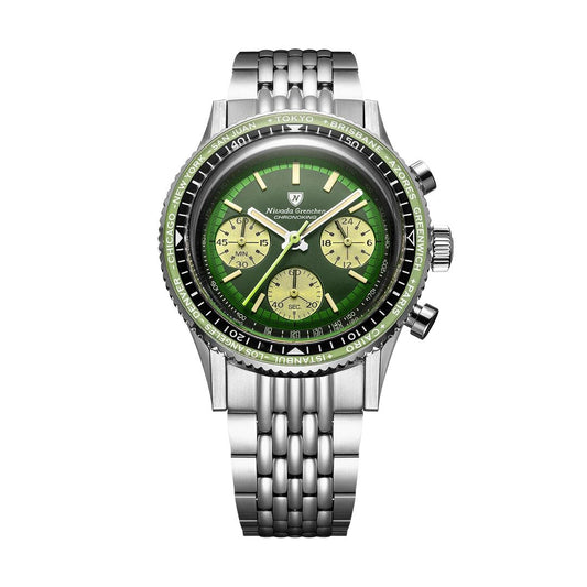 Chronoking Racing Green - Interchangeable Bezel