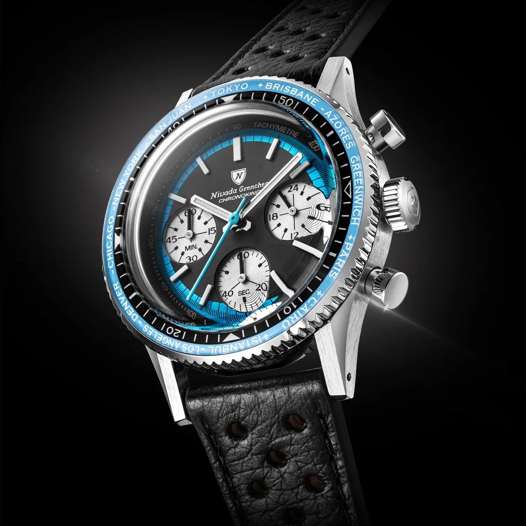 Chronoking Racing Blue - Interchangeable Bezel