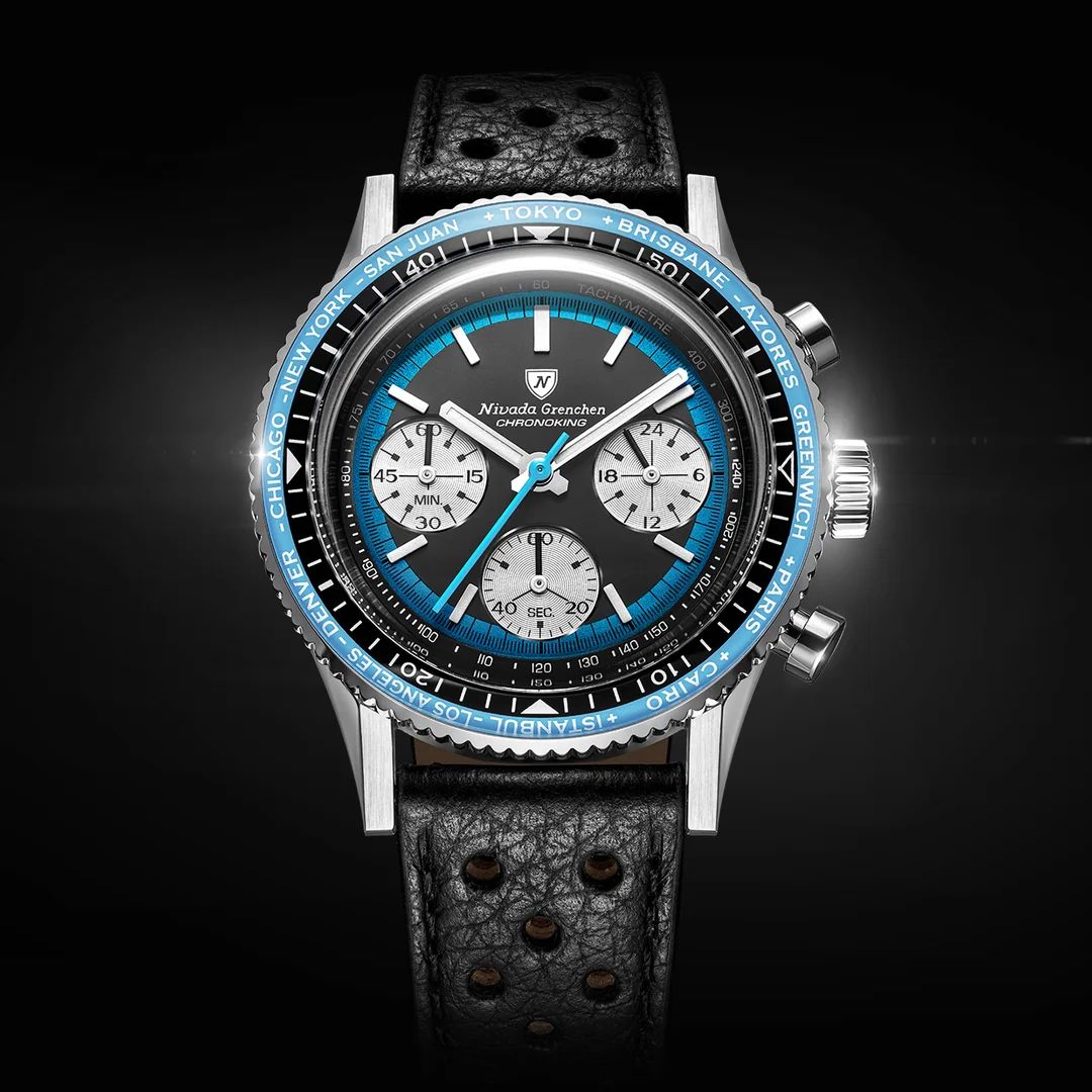 Chronoking Racing Blue - Interchangeable Bezel