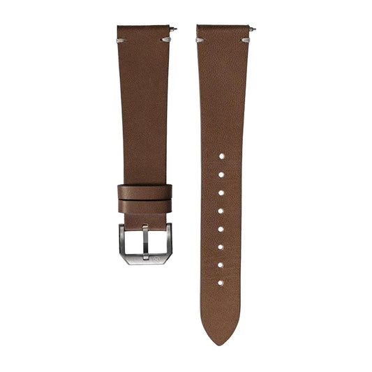 Brown Leather - White Stitch