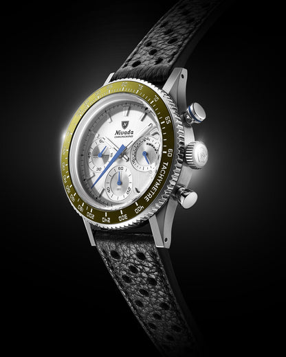 Chronoking Mecaquartz Racing Grey - Black Racing Strap