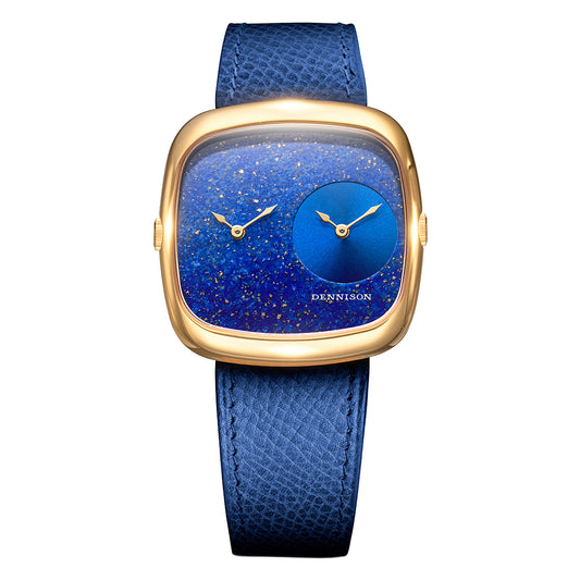 ALD Dual Time – Lapis Lazuli – Blue Sunray In Gold