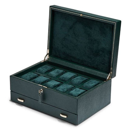 British Racing Green 10pc With Storage by  Wolf |  Time Keeper.