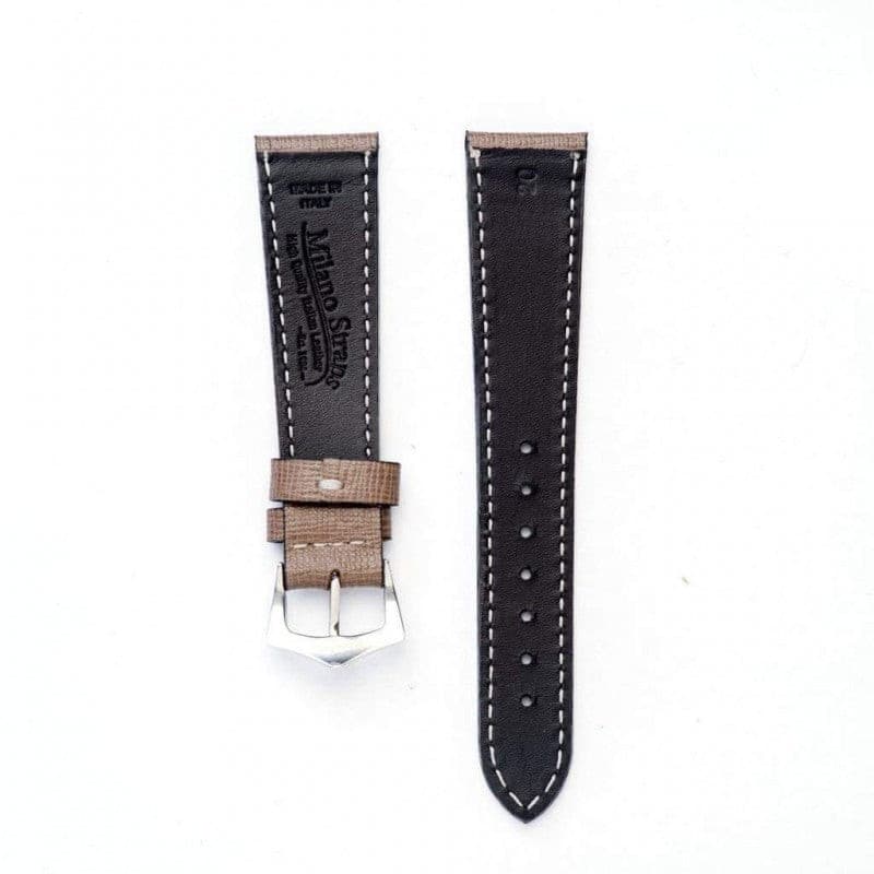 Toupe Saffiano Leather by  Milano Straps |  Time Keeper.