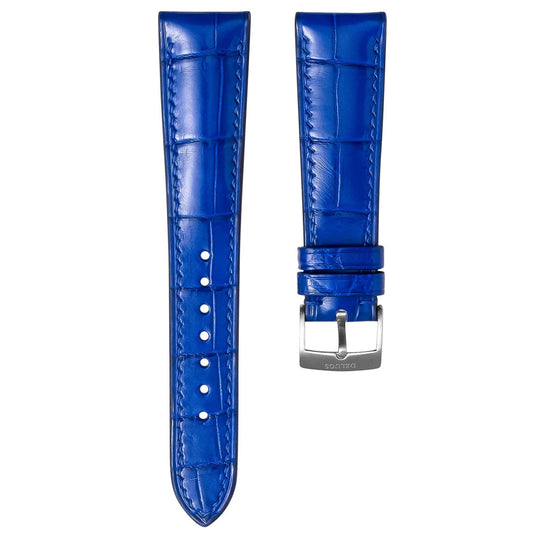Millennium Electric Blue Crocodile by  Delugs Straps |  Time Keeper.