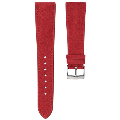 Red Alcantara Signature by  Delugs Straps |  Time Keeper.