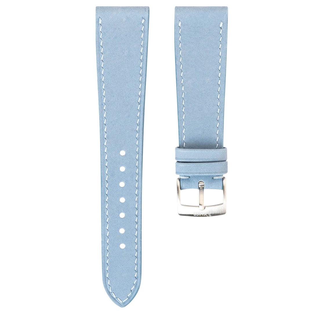 Pastel Blue Nubuck Slim by  Delugs Straps |  Time Keeper.