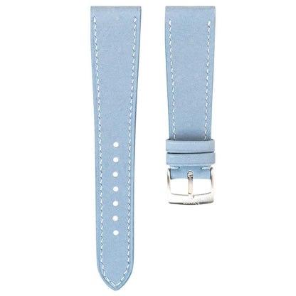 Pastel Blue Nubuck Slim by  Delugs Straps |  Time Keeper.