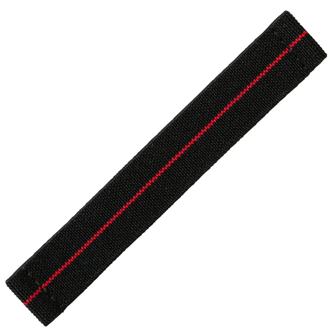 Elastic Loop Black/Red by  Delugs Straps |  Time Keeper.
