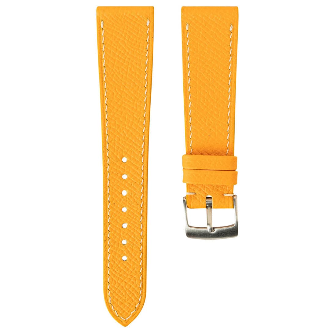 Sun Yellow Epsom Slim by  Delugs Straps |  Time Keeper.