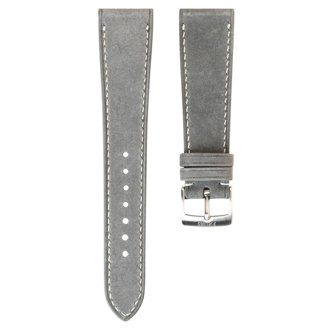 Light Grey Nubuck by  Delugs Straps |  Time Keeper.