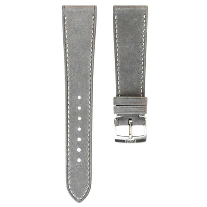 Light Grey Nubuck by  Delugs Straps |  Time Keeper.