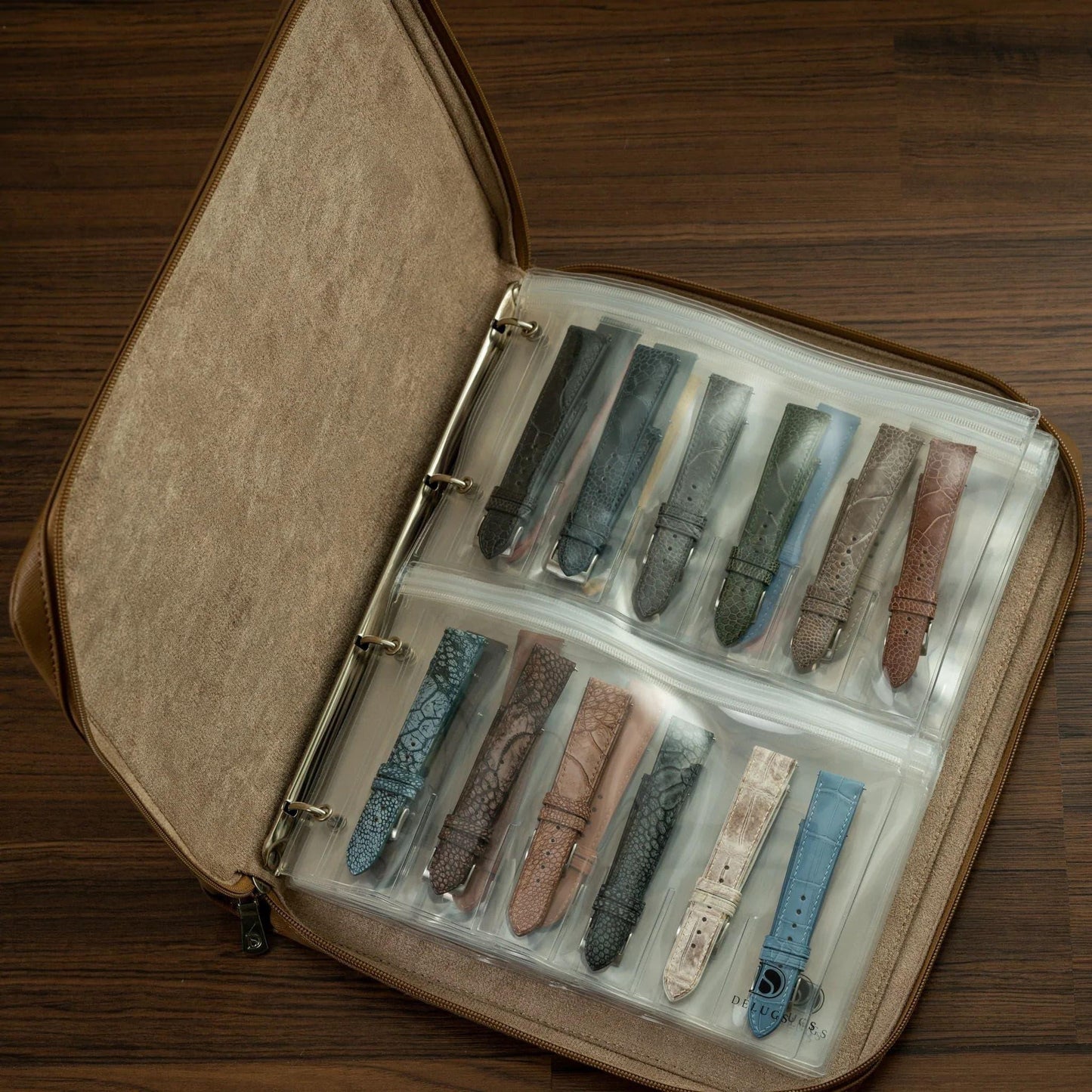 Strap Folio - Large Brown by  Time Keeper |  Time Keeper.