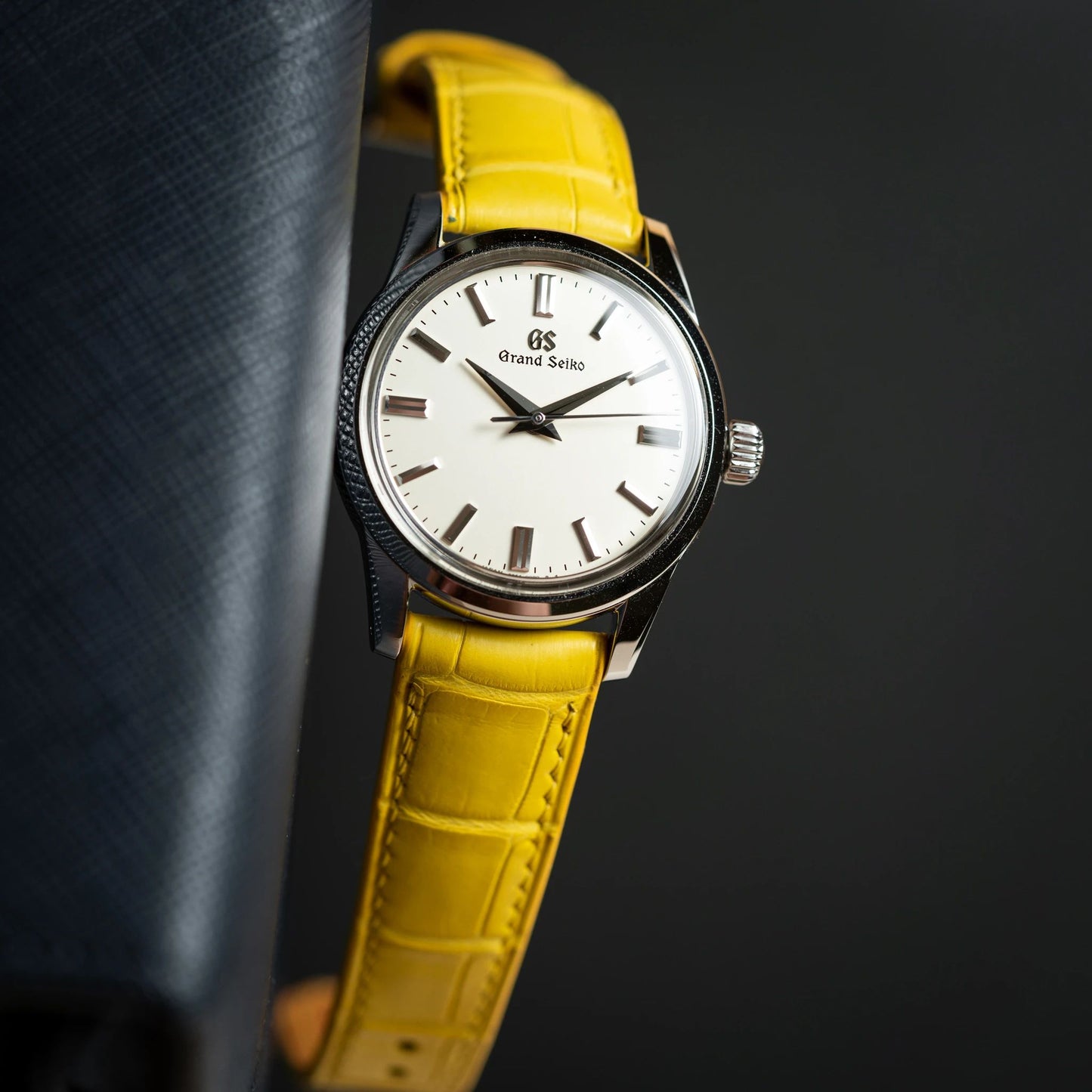 Matte Yellow Alligator by  Delugs Straps |  Time Keeper.