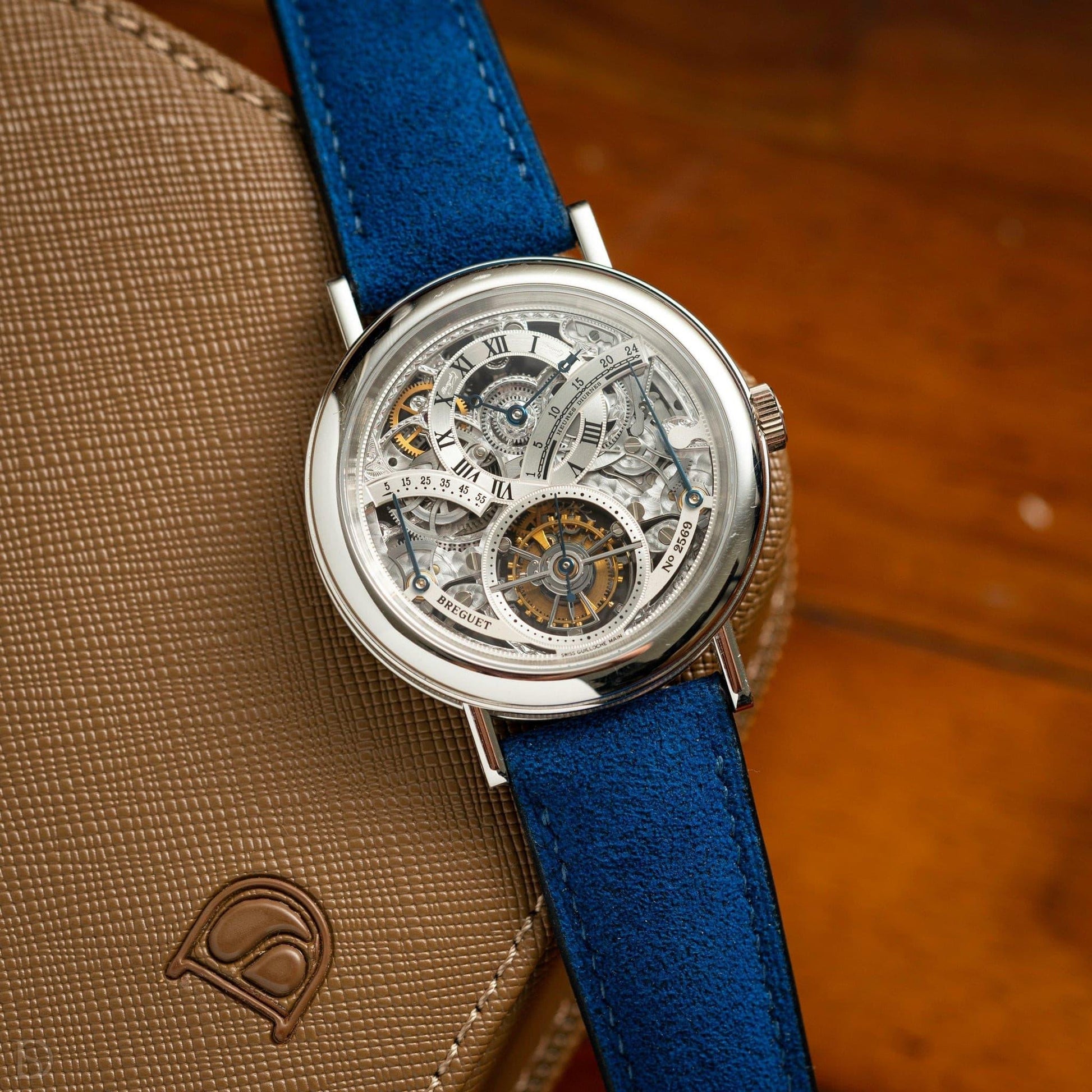Royal Blue Alcantara Signature by  Delugs Straps |  Time Keeper.