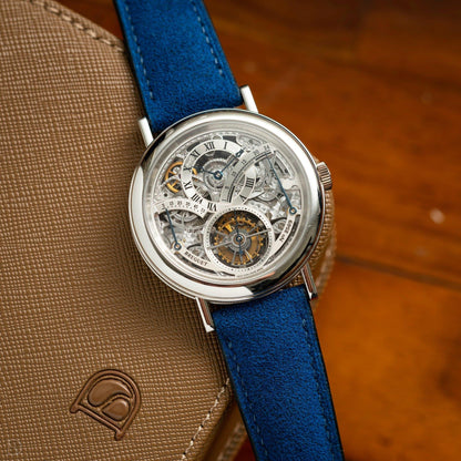 Royal Blue Alcantara Signature by  Delugs Straps |  Time Keeper.