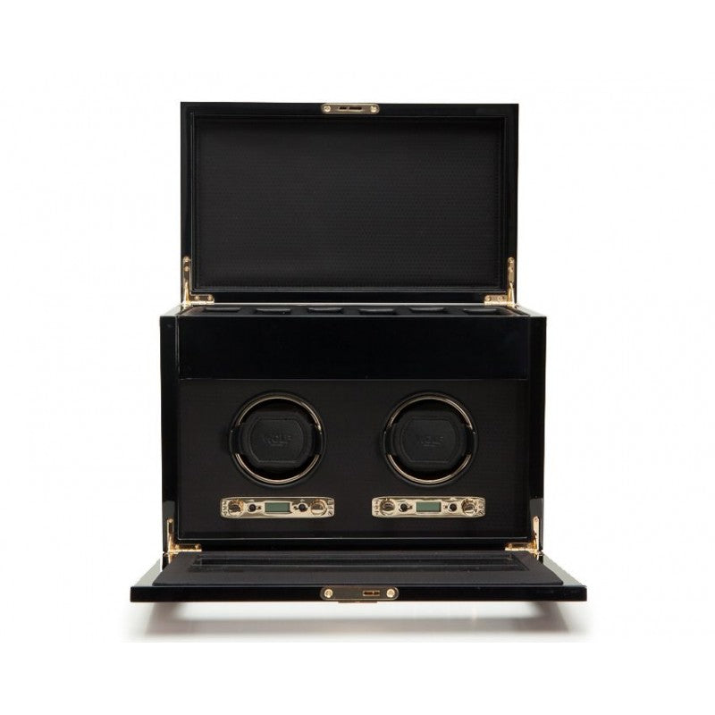 Savoy Double Winder With Storage by  Wolf |  Time Keeper.