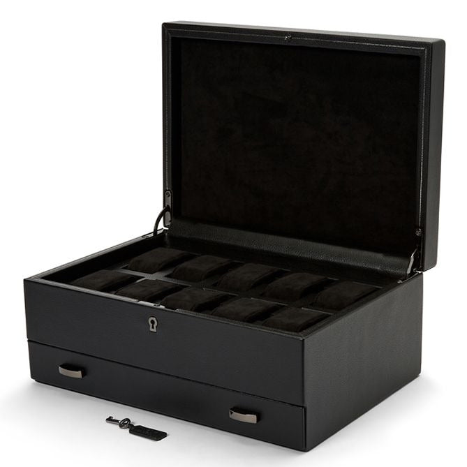 British Racing 10pc Watch Box With Storage by  Wolf |  Time Keeper.