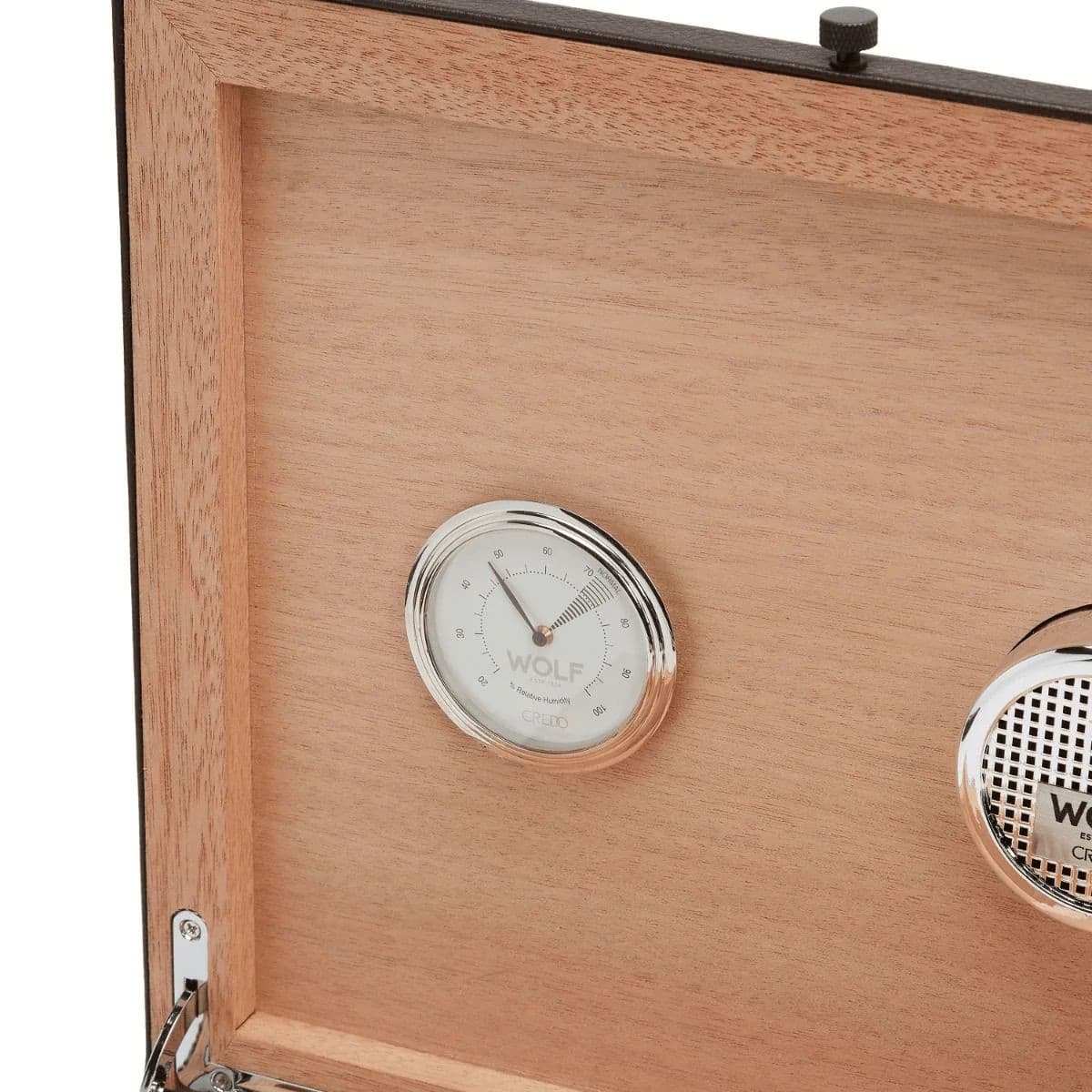 WM Brown Humidor by  Wolf |  Time Keeper.