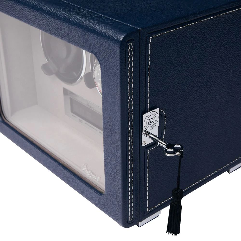 Quantum Duo Watch winder - Navy by  Rapport London |  Time Keeper.
