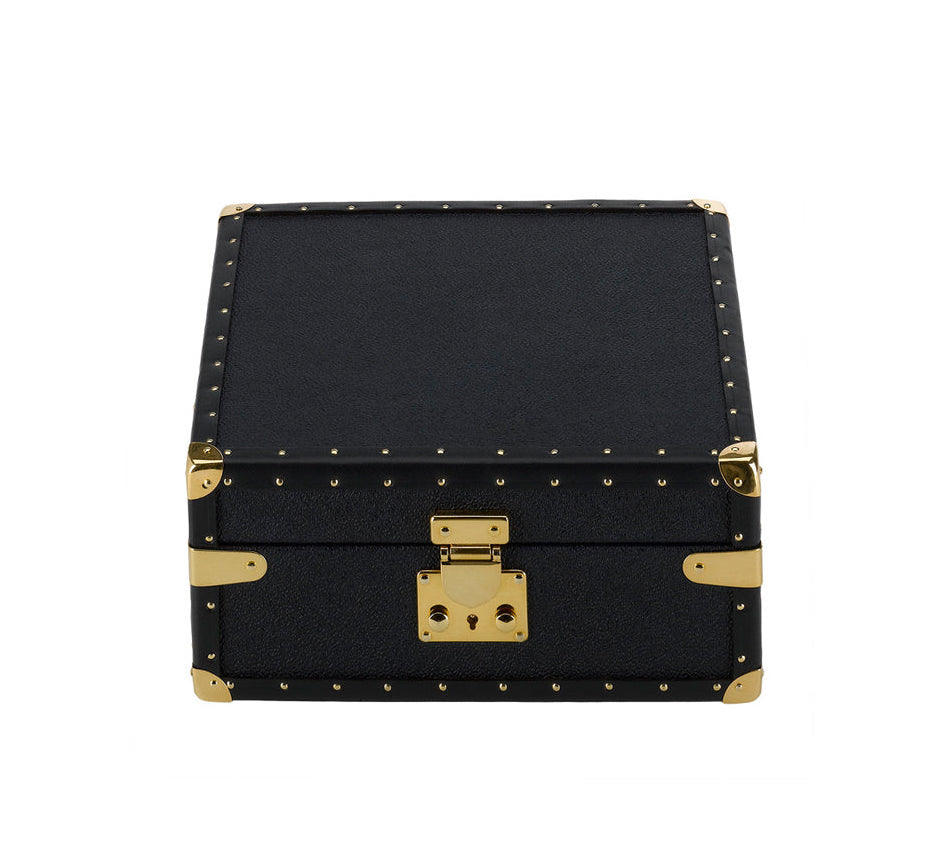 Navy Blue Classic 4 Watch Box by  Rapport London |  Time Keeper.