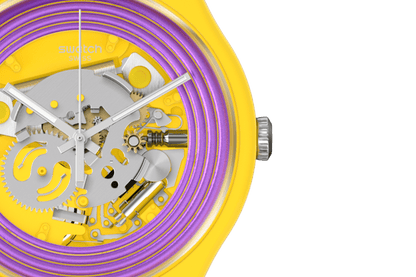 Purple Rings Yellow by  Swatch |  Time Keeper.