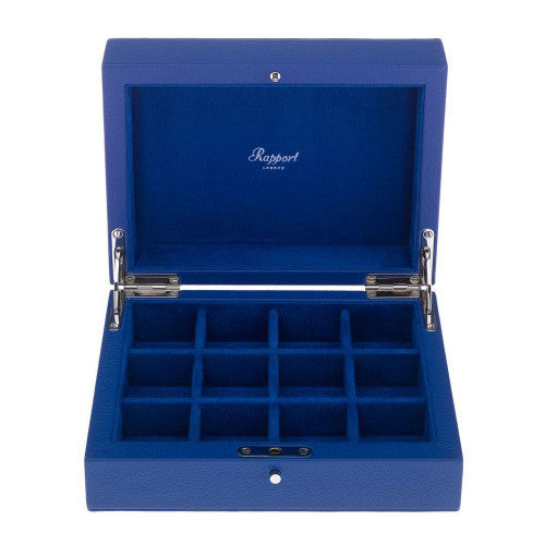 Berkeley Blue 12 Cufflink Box by  Rapport London |  Time Keeper.